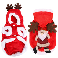 HKM-3020733 Santa Claus Reindeer Antlers Costume for Dogs and Cats - Winter Holiday Outfit Available in Multiple Sizes