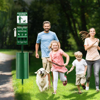 HKM-3021117 Dog Waste Station with 600 Bags, 11.5-Gallon Trash Can, and Easy Access Dispenser