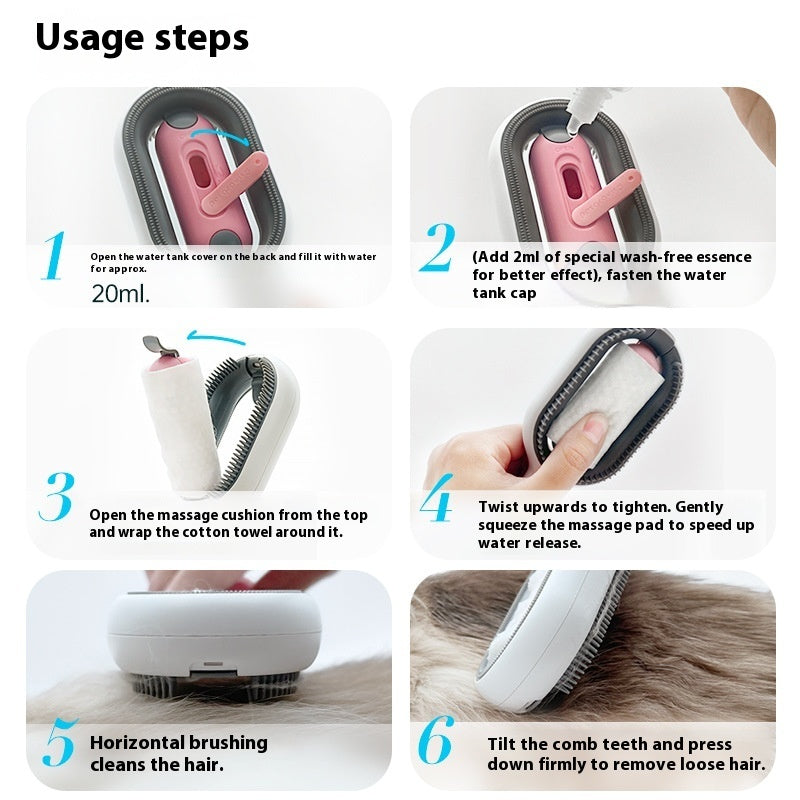 HKM-3021245 Pet Hair Removal Comb with ABS Silicone for Effective Grooming