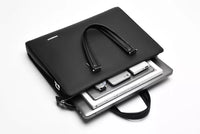 HKM-302163 Genuine Leather Messenger Bag for Laptop, Waterproof and Wear-Resistant Briefcase for Men