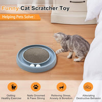 HKM-3022909 Interactive Cat Scratching Board with Ball Track for Indoor Cats - Engaging Toy for Kittens and Adult Cats