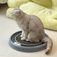 HKM-3022909 Interactive Cat Scratching Board with Ball Track for Indoor Cats - Engaging Toy for Kittens and Adult Cats
