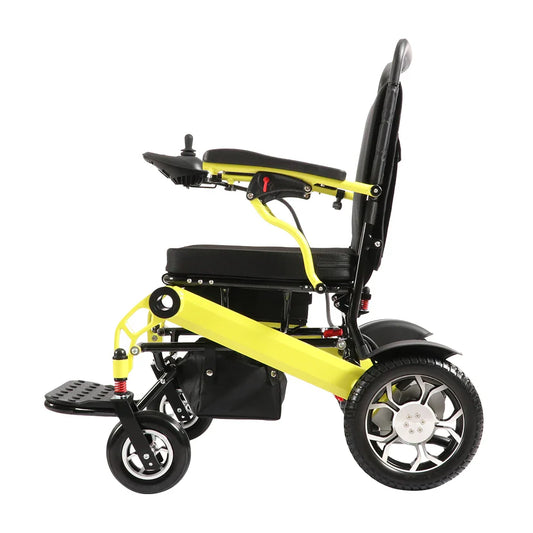 HKM-302483 Electric Rehabilitation Wheelchair with Removable Battery, Aluminium Alloy Frame, Max Load 120 kg, Driving Range 10-15 km