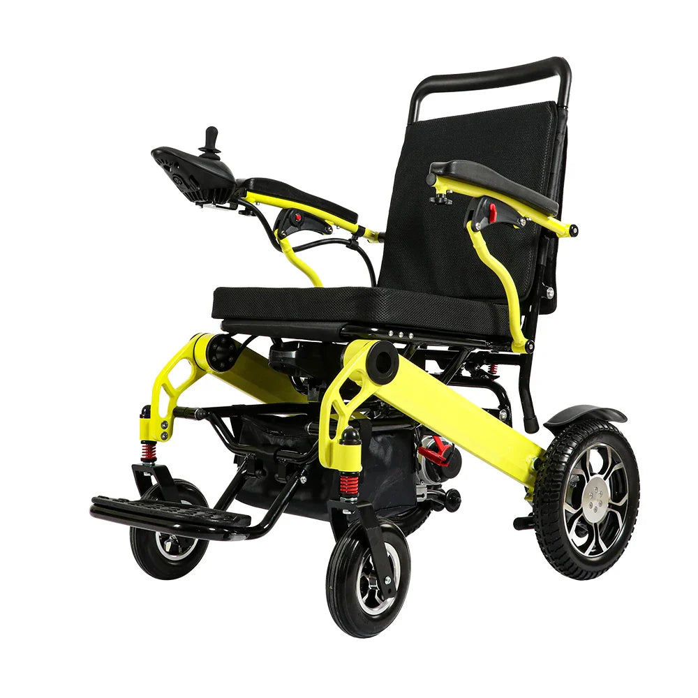 HKM-302483 Electric Rehabilitation Wheelchair with Removable Battery, Aluminium Alloy Frame, Max Load 120 kg, Driving Range 10-15 km