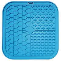 HKM-302483 Silicone Pet Slow Food Mat with Spatula – Eco-Friendly Tableware in Blue, Green, Orange, and Red