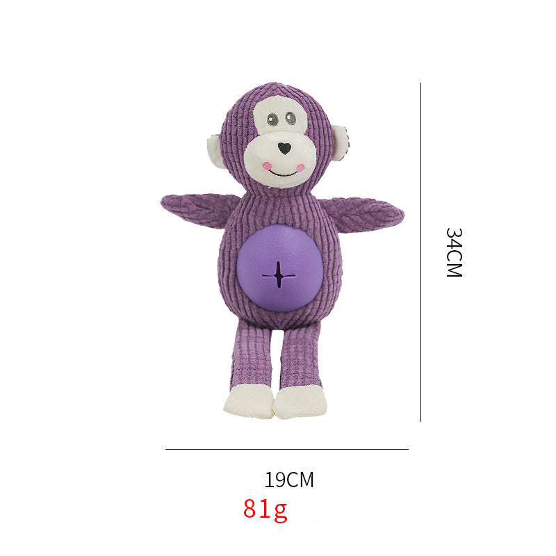 HKM-3025085 Durable Animal-Shaped Stuffed Toy for Dogs – Bite Resistant Pet Play Companion
