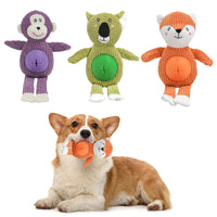 HKM-3025085 Durable Animal-Shaped Stuffed Toy for Dogs – Bite Resistant Pet Play Companion