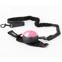 HKM-3025213 Adjustable Automatic Telescopic Pet Leash - Nylon Traction Belt in Pink, Green, Blue, and Black