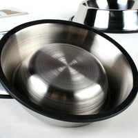 HKM-3025597 Stainless Steel Non-Slip Pet Food and Water Bowl - Multiple Sizes Available