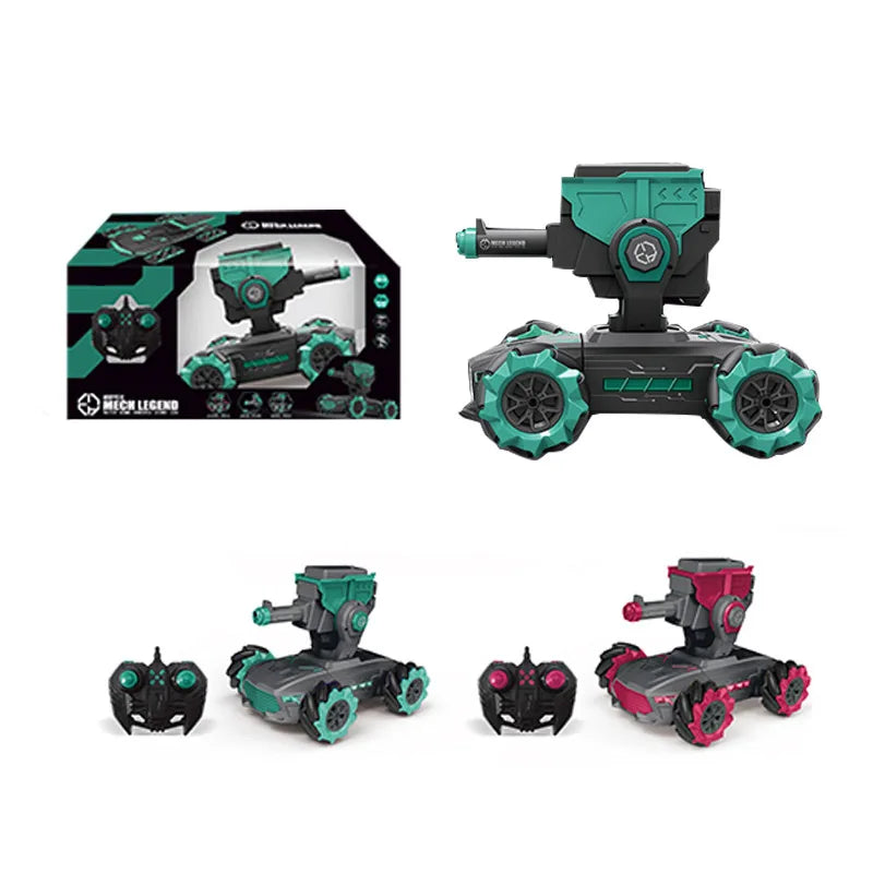 HKM-302611 360-Degree Drift Remote Control Water Bomb Armored Stunt Car with Lights and Music, 1:10 Scale