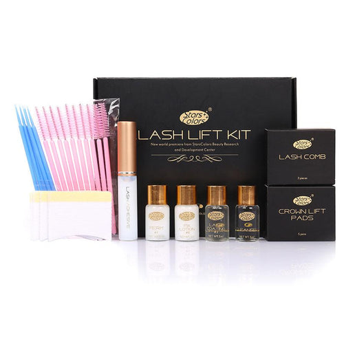 HKM-302675 Quick Lash Lifting Eyelash Perm Kit for Salon and DIY Use - Complete Set with Perming Tools and Lasting Results