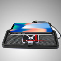 HKM-302675 Wireless Car Charger for iPhone 12 Pro Max and Samsung Devices, Fast 10W Charging Capability