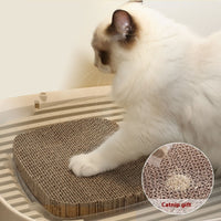 HKM-3026877 Extra Large Splash-Proof Fully Enclosed Cat Litter Box with Deodorizing Film, Cat Shovel, and Teaser Pole in Multiple Colors