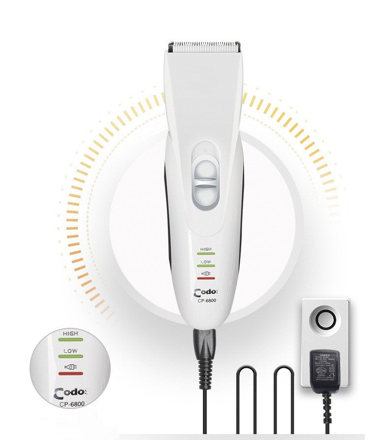 HKM-3027005 Electric Pet Hair Trimmer with Dual Power, Combs, and Accessories