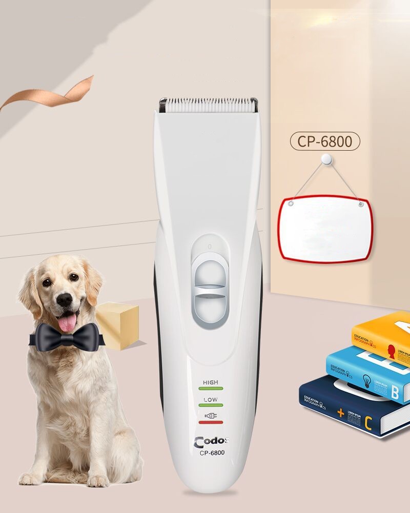 HKM-3027005 Electric Pet Hair Trimmer with Dual Power, Combs, and Accessories