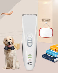 HKM-3027005 Electric Pet Hair Trimmer with Dual Power, Combs, and Accessories
