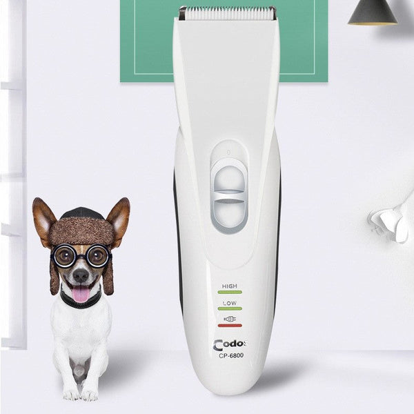 HKM-3027005 Electric Pet Hair Trimmer with Dual Power, Combs, and Accessories