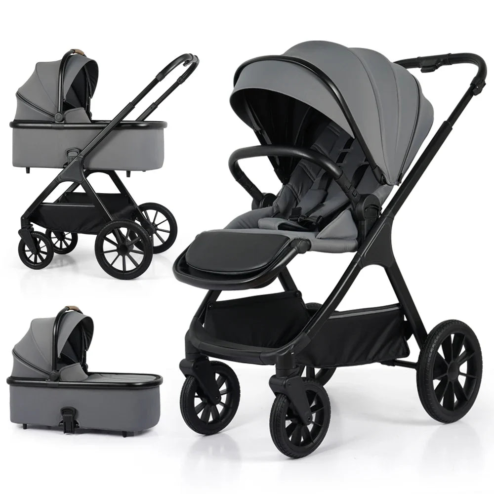HKM-302803 3 in 1 Luxury High Landscape Multi-Functional Baby Stroller for Travel