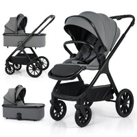 HKM-302803 3 in 1 Luxury High Landscape Multi-Functional Baby Stroller for Travel