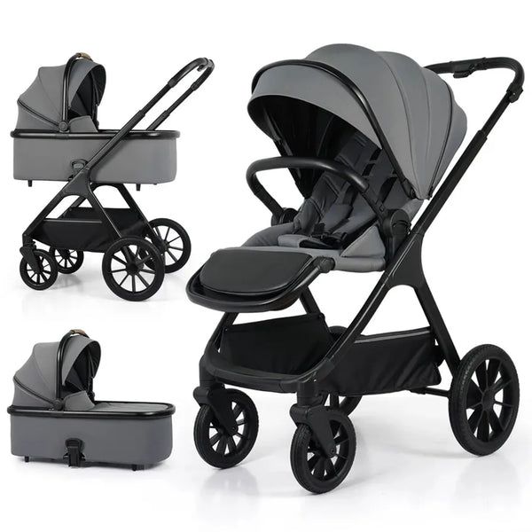 HKM-302803 3 in 1 Luxury High Landscape Multi-Functional Baby Stroller for Travel