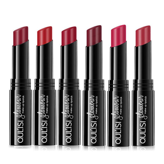 HKM-302995 Nourishing Moisturizing Lipstick - Discoloration Resistant in Retro Red, Aunt Red, Cut Male Color, and Grapefruit Color