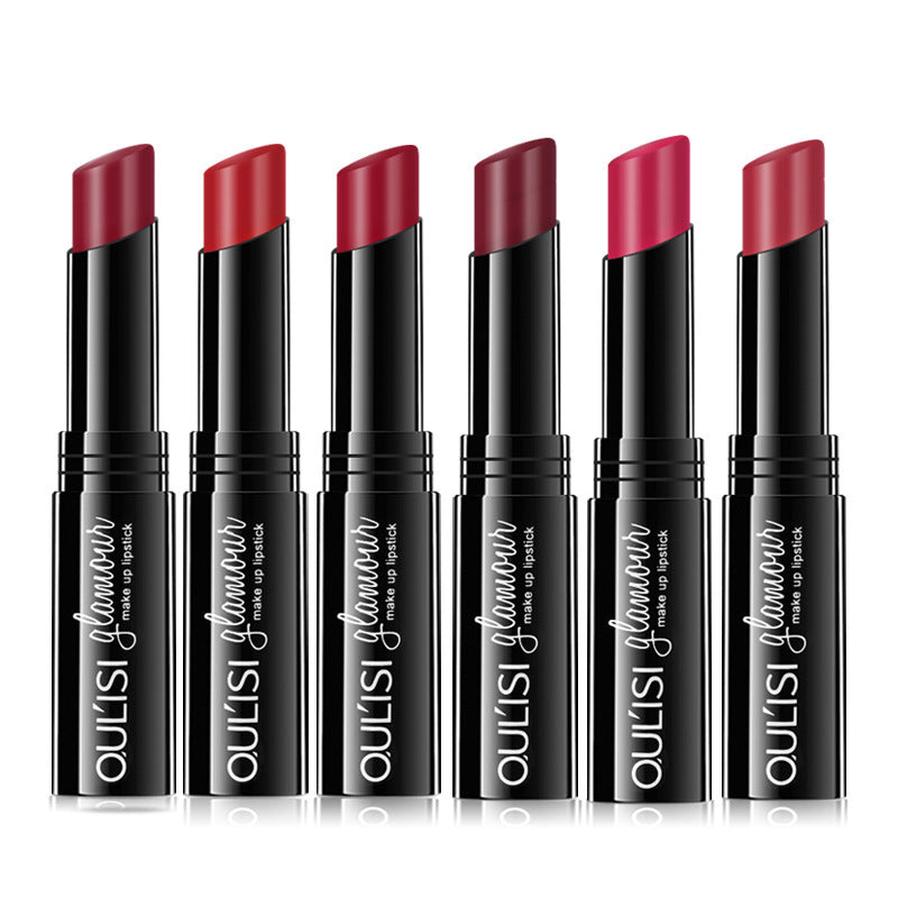 HKM-302995 Nourishing Moisturizing Lipstick - Discoloration Resistant in Retro Red, Aunt Red, Cut Male Color, and Grapefruit Color