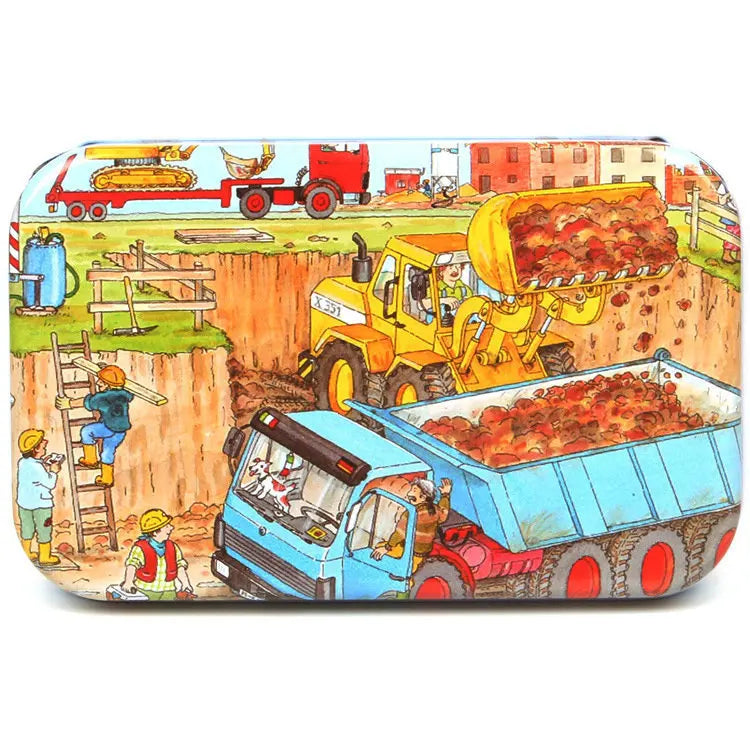 HKM-303059 60-Piece Wooden Jigsaw Puzzle Set Featuring Animal Cartoon Characters for Early Education