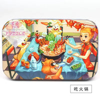 HKM-303059 60-Piece Wooden Jigsaw Puzzle Set Featuring Animal Cartoon Characters for Early Education