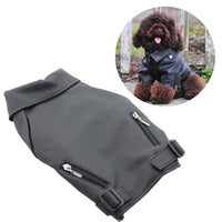 HKM-3030845 Cool PU Leather Dog Jacket for Autumn and Winter with Eagle Embroidery in Various Sizes and Colors