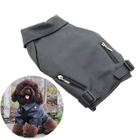 HKM-3030845 Cool PU Leather Dog Jacket for Autumn and Winter with Eagle Embroidery in Various Sizes and Colors