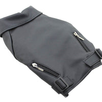 HKM-3030845 Cool PU Leather Dog Jacket for Autumn and Winter with Eagle Embroidery in Various Sizes and Colors