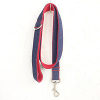 HKM-3030973 Denim Blue Polyester Dog Leash with Adjustable Sizing Options