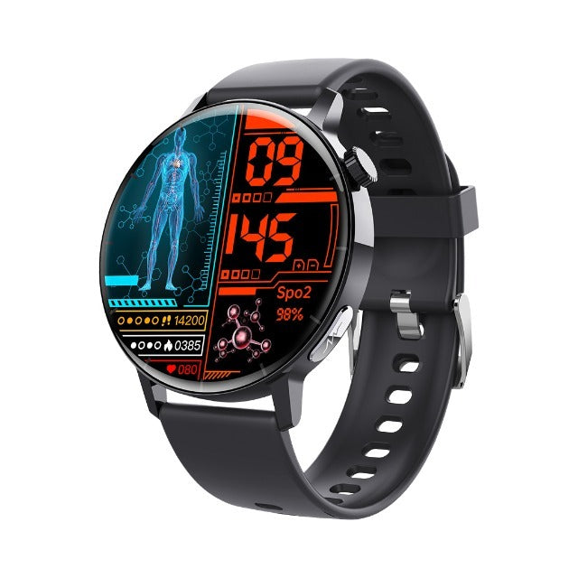 HKM-303123 Smartwatch with Health Monitoring, ECG, Blood Glucose, Body Temperature, Blood Pressure, and Sports Modes