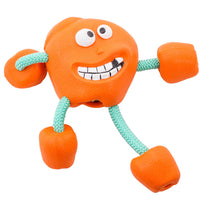 HKM-3031997 Milk-Flavored Rubber Dog Toy with Cotton Rope - Multiple Styles Available