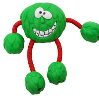 HKM-3031997 Milk-Flavored Rubber Dog Toy with Cotton Rope - Multiple Styles Available