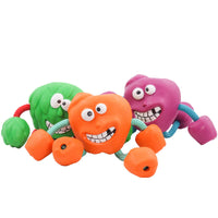 HKM-3031997 Milk-Flavored Rubber Dog Toy with Cotton Rope - Multiple Styles Available