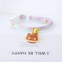 HKM-3033149 Fashionable Safety Pet Collar with Bell for Dogs and Cats - Adjustable Polyester Design