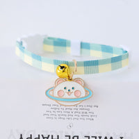HKM-3033149 Fashionable Safety Pet Collar with Bell for Dogs and Cats - Adjustable Polyester Design