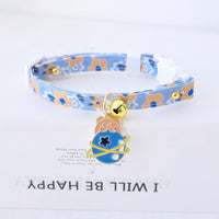 HKM-3033149 Fashionable Safety Pet Collar with Bell for Dogs and Cats - Adjustable Polyester Design