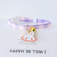 HKM-3033149 Fashionable Safety Pet Collar with Bell for Dogs and Cats - Adjustable Polyester Design