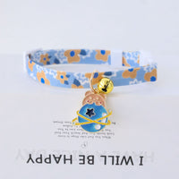 HKM-3033149 Fashionable Safety Pet Collar with Bell for Dogs and Cats - Adjustable Polyester Design