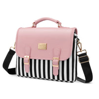 HKM-303315 Stylish 15.6 Inch Laptop Briefcase for Women - Spacious Canvas Shoulder Bag