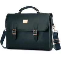HKM-303315 Stylish 15.6 Inch Laptop Briefcase for Women - Spacious Canvas Shoulder Bag