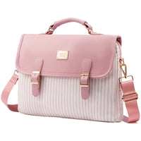 HKM-303315 Stylish 15.6 Inch Laptop Briefcase for Women - Spacious Canvas Shoulder Bag