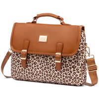 HKM-303315 Stylish 15.6 Inch Laptop Briefcase for Women - Spacious Canvas Shoulder Bag