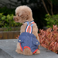 HKM-303379 Pet Physiological Pants for Cats and Dogs - Stylish Blue & Pink, Sizes XS to XL