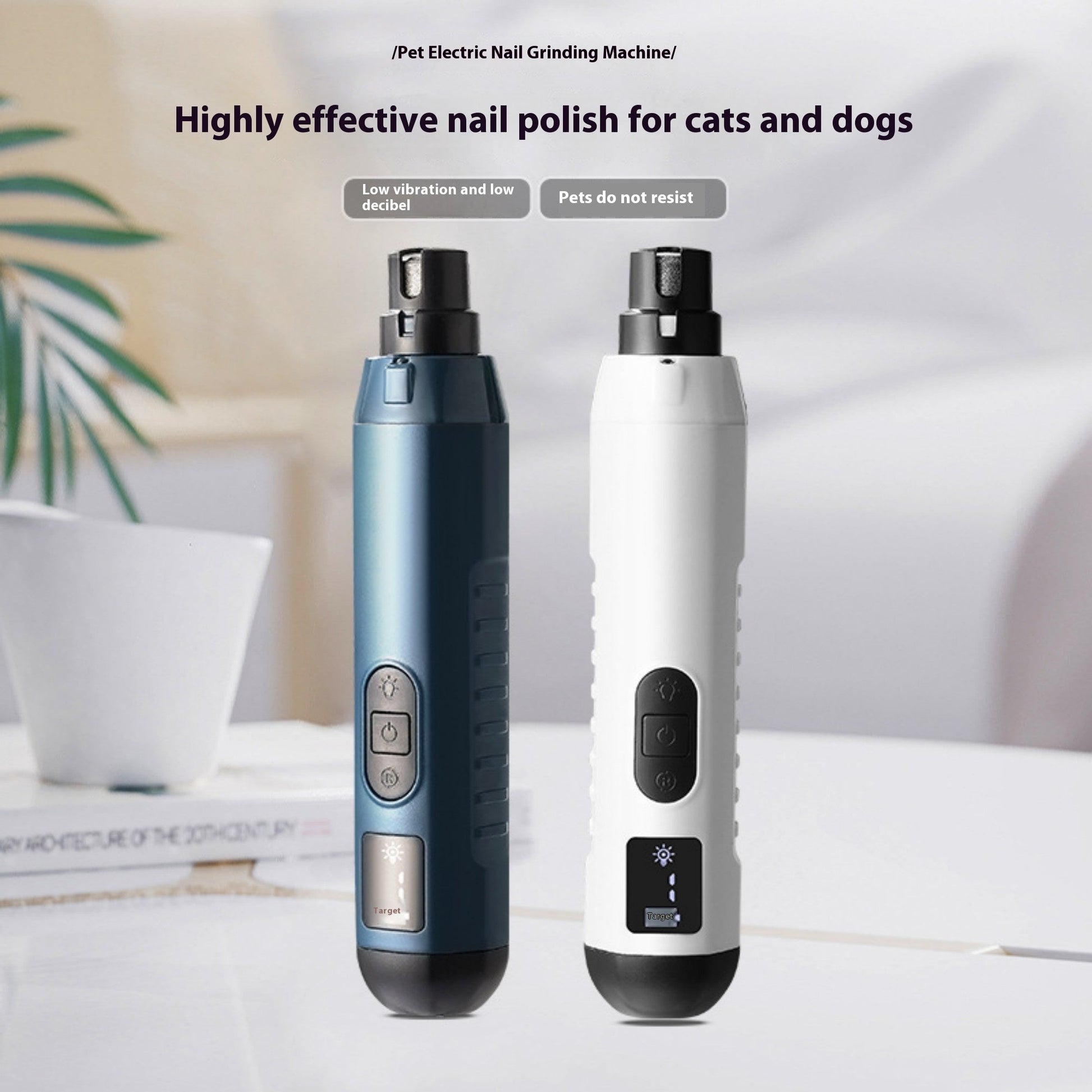 HKM-3034941 High-Power LED Dual Light Pet Nail Polish Remover with Diamond Sand Grinding Head