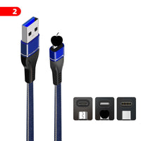 HKM-303635 Denim Braided Type-C Data Cable for Fast Charging, 1m Length, 2.4A Current