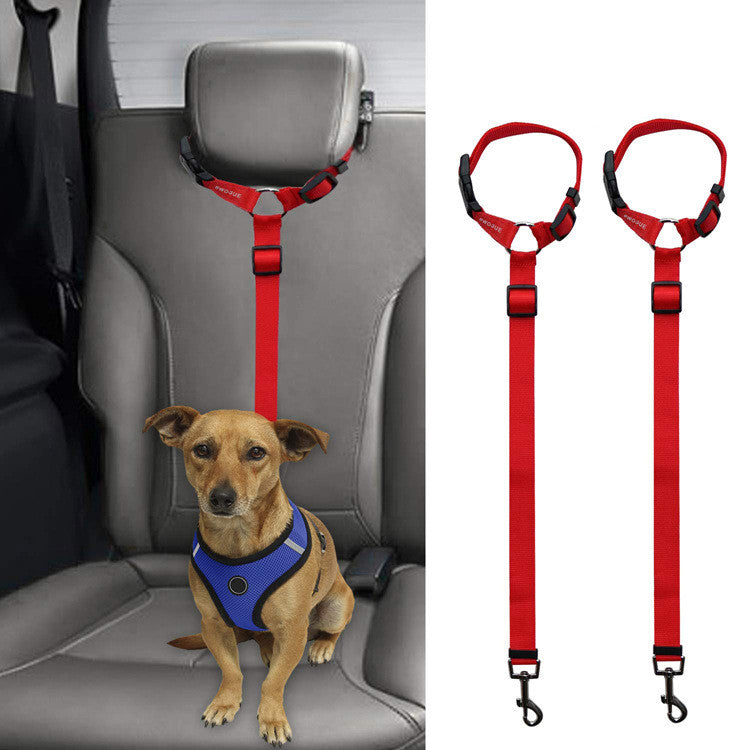 HKM-3036733 Car Backseat Pet Leash for Enhanced Stability ¨C Durable Polyester, Available in Multiple Colors