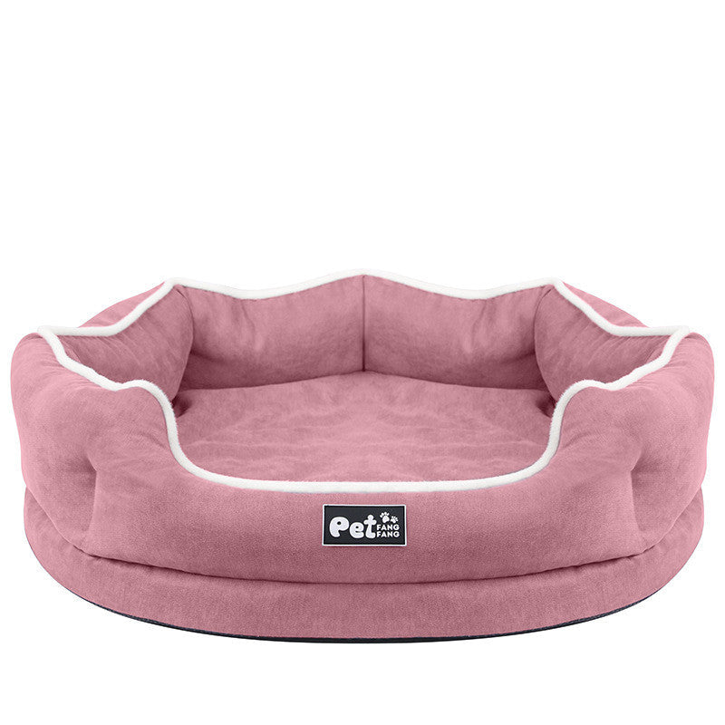 HKM-3036989 Removable Pet Bed Mattress for Cats and Dogs, Tear-Resistant and Breathable Cloth, Available in Pink, Blue, and Gray, Sizes S and L